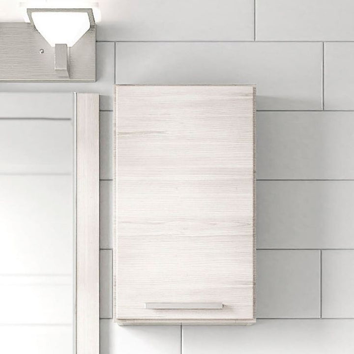 Style Selections Acadia 12-in W x 20-in H x 6.93-in D White Bathroom Wall Cabinet