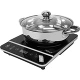 1800W Single Burner 13 in. Black Hot Plate with Temperature Controls