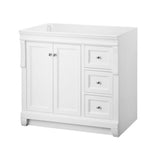 Naples 30 in. W Bath Vanity Cabinet Only in Tobacco with Right Hand Drawers - Super Arbor