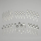 Beaded 46-Piece Silver Stainless Steel Flatware Set (Service for 8)
