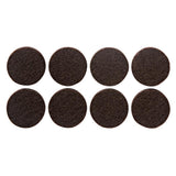 Scotch 1 in. Brown Round Surface Protection Felt Floor Pads (32-Pack) - Super Arbor