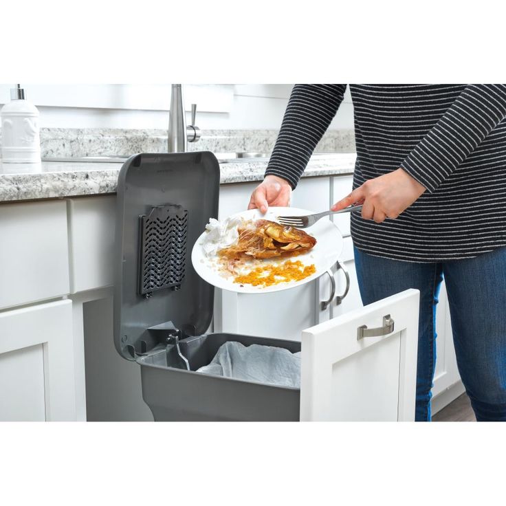 Rev-A-Shelf 24-Quart Plastic Soft Close Pull Out Trash Can