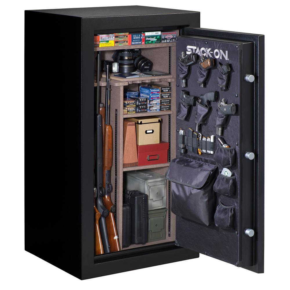 40-Gun Fire Resistant Electronic Lock Safe, Matte Black - Super Arbor