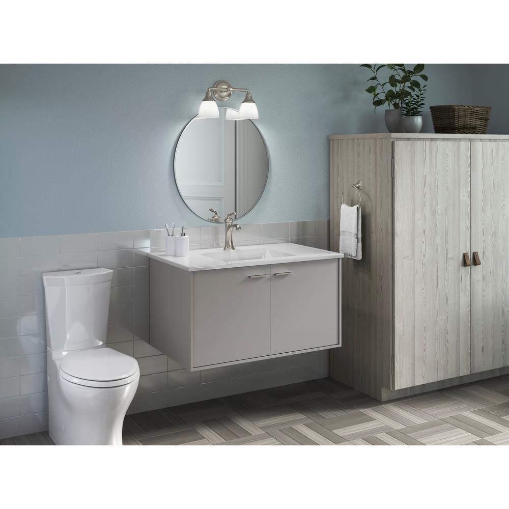 Ceramic/Impressions 37 in. Single Faucet Hole Vitreous China Vanity Top with Basin in White Impressions - Super Arbor