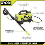 RYOBI 1,800 PSI 1.2 GPM Cold Water Electric Pressure Washer (RY141802)