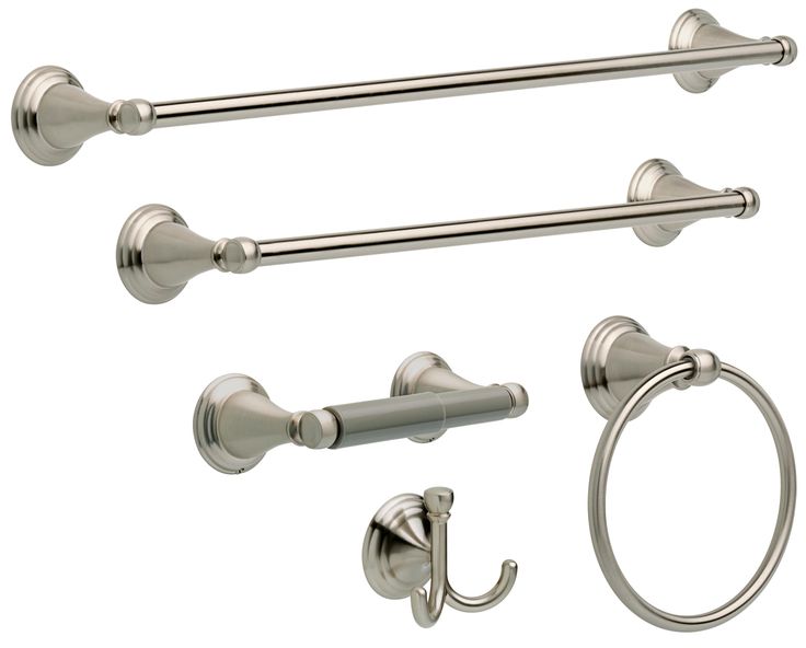 Delta Windemere Brushed Nickel Wall Mount Spring-Loaded Toilet Paper Holder