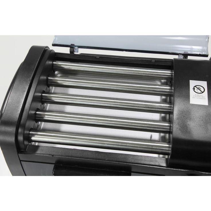 Black Hot Dog Roller and Toaster Oven