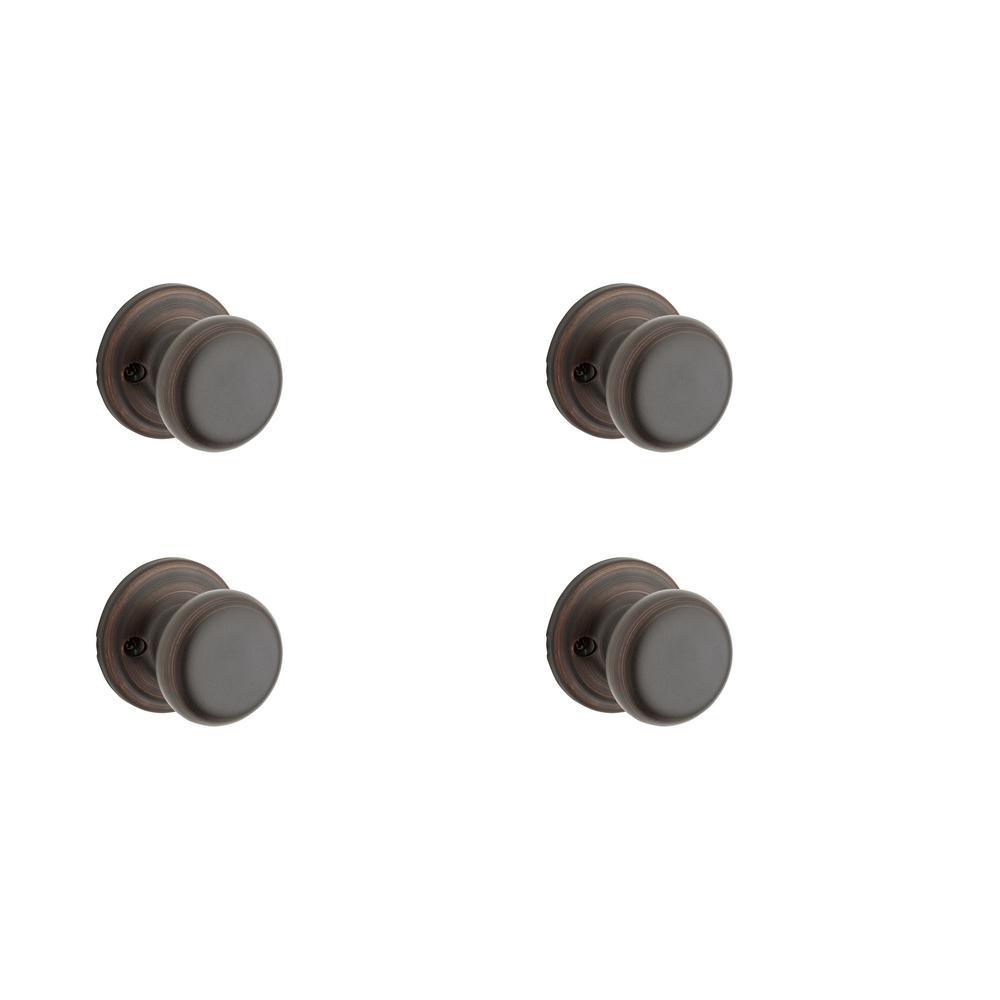Juno Satin Nickel Passage Hall/Closet Door Knob with Microban Antimicrobial Technology - Super Arbor