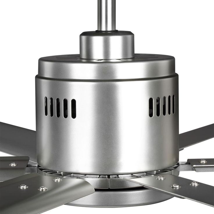 Hubbell Industrial 72 in. Indoor/Outdoor Nickel Dual Mount Ceiling Fan with Wall Control