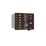 3700 Horizontal Series 9-Compartment Recessed Mount Mailbox - Super Arbor