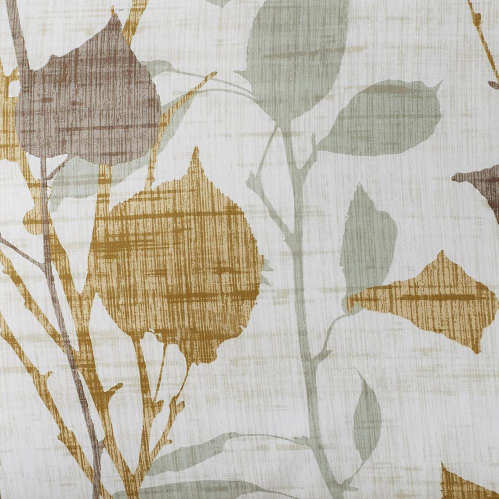 Riverton Multicolored Botanical Cotton 72 in. Shower Curtain - Super Arbor