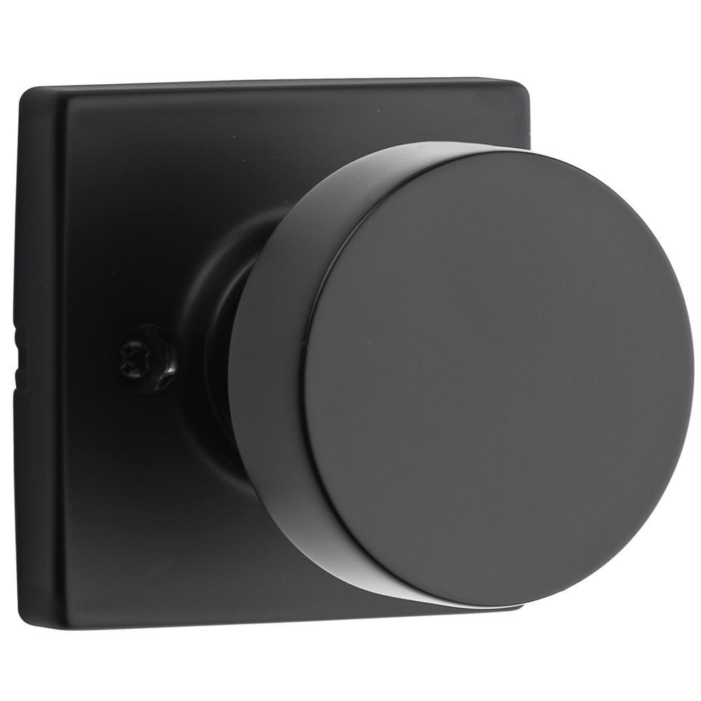 Pismo Square Matte Black Hall/Closet Door Knob - Super Arbor