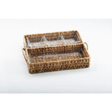 Garden Terrace Dbl.Tray Server. Glass Tray 12.25