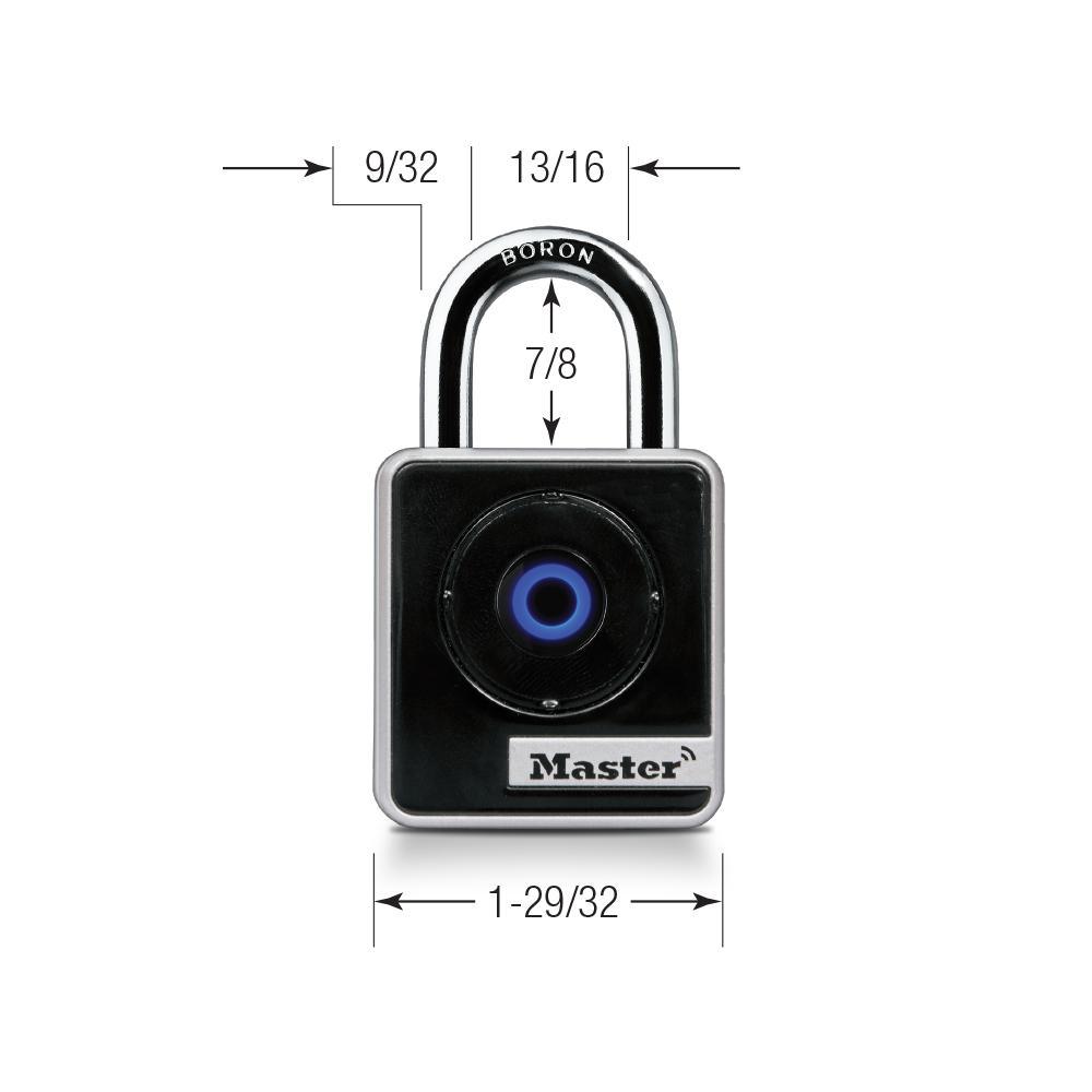 Bluetooth 1-29/32 in. Wide Zinc Indoor Personal Use Padlock - Super Arbor
