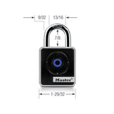 Bluetooth 1-29/32 in. Wide Zinc Indoor Personal Use Padlock - Super Arbor