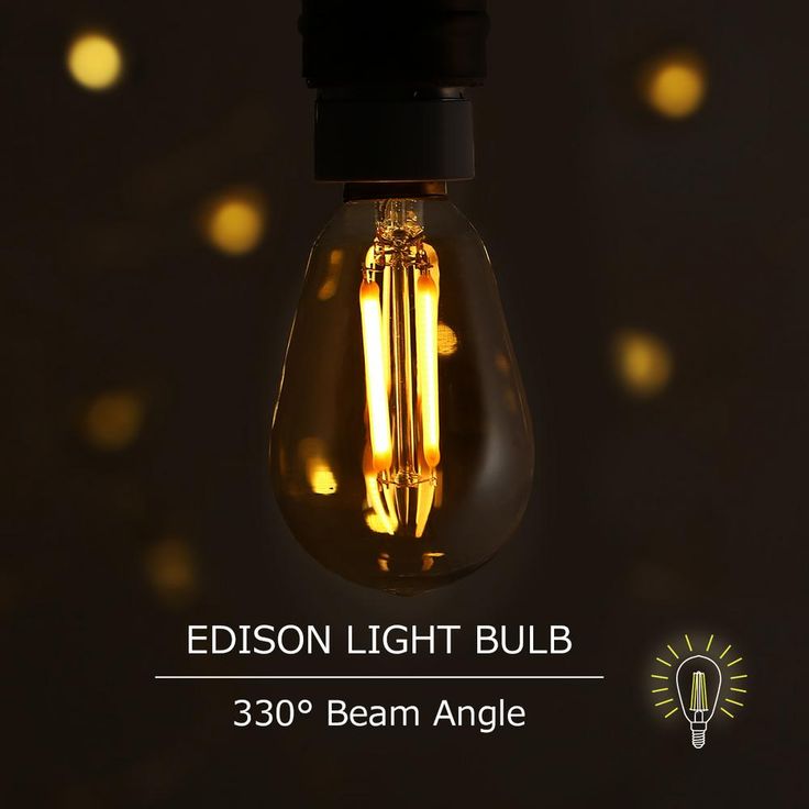 YANSUN 40-Watt Equivalent ST48 Edison LED Light Bulb Warm White (6-Pack)