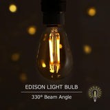 YANSUN 40-Watt Equivalent ST48 Edison LED Light Bulb Warm White (6-Pack)
