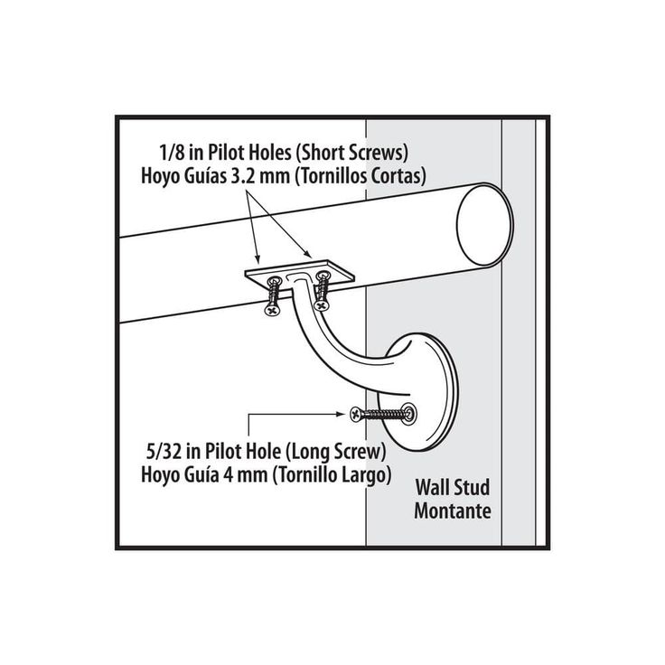Everbilt Satin Nickel Decorative Handrail Bracket