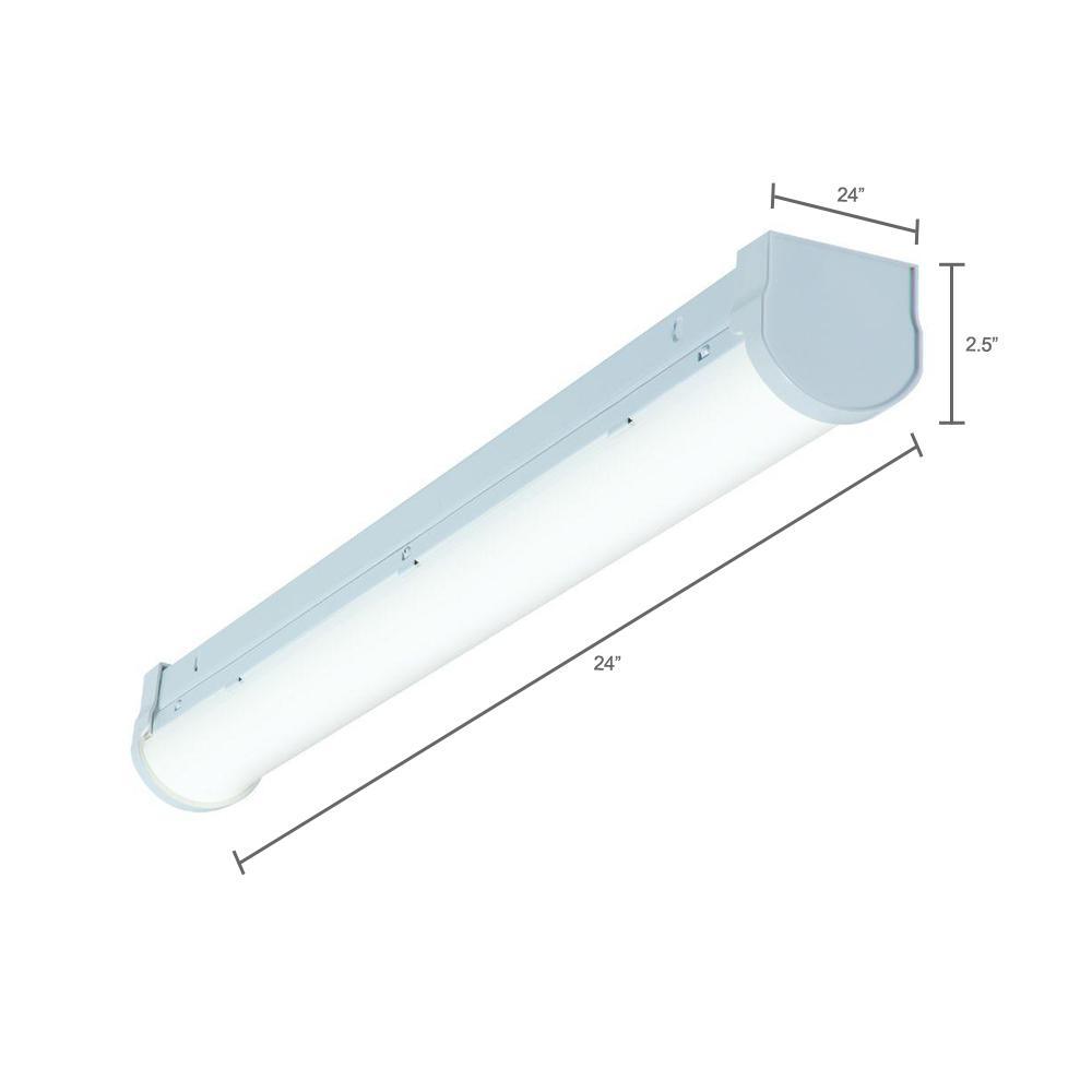 2 ft. Linear White Integrated LED Ceiling Strip Light with 2510 Lumens, 4200K, Dimmable - Super Arbor