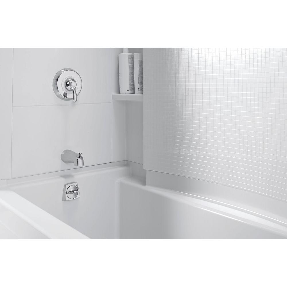 Accord 36 in. x 60 in. x 76 in. Bath and Shower Kit with Right-Hand Drain in White - Super Arbor