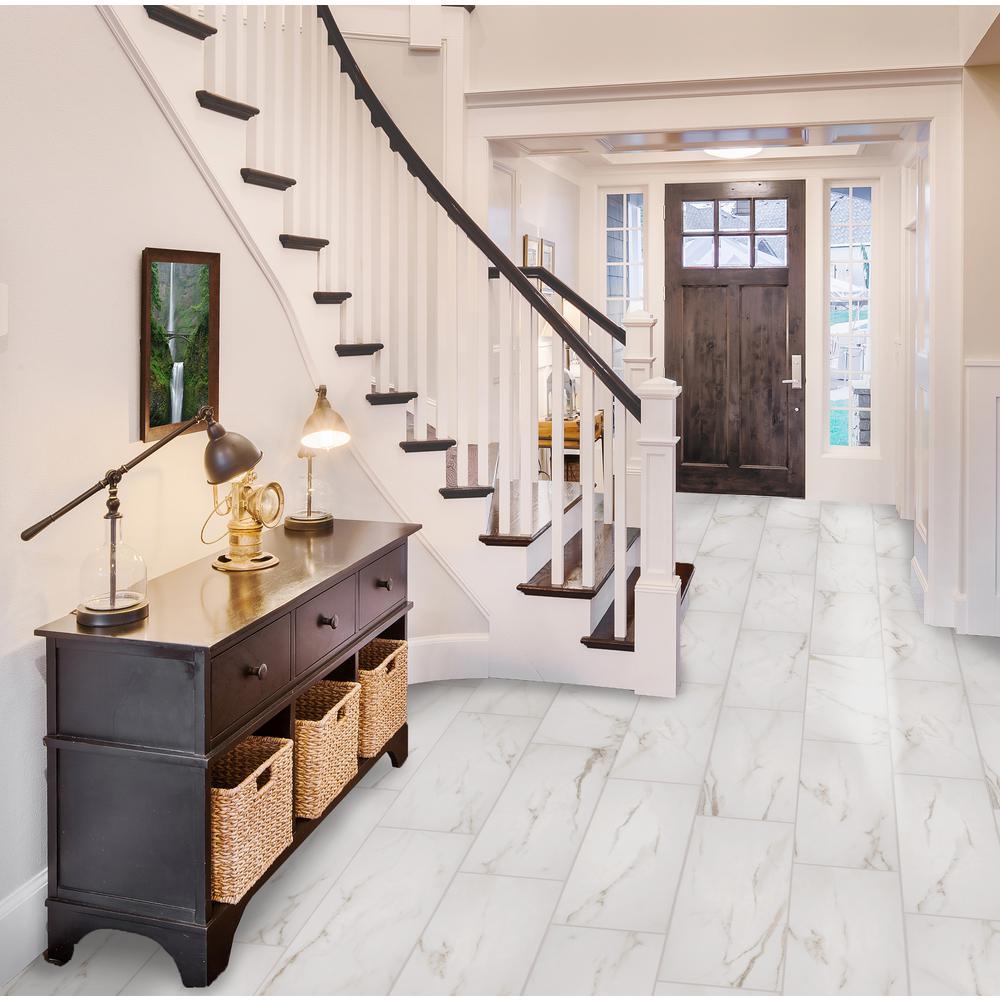 Michelangelo Calacatta Rectified 12 in. x 24 in. Porcelain Floor and Wall Tile (425.6 sq. ft. / pallet) - Super Arbor