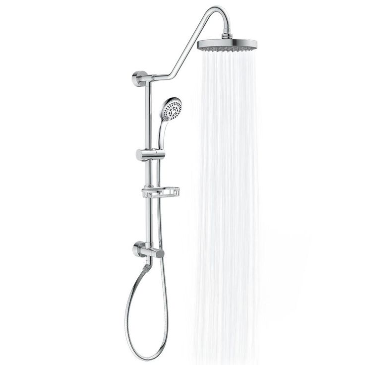 Kauai III 3-Spray Handshower and Showerhead Combo Kit in Chrome Finish