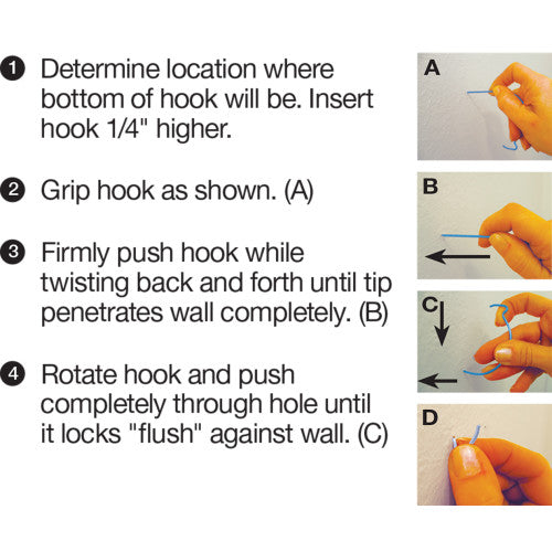 Hillman Gorilla Hook Silver Picture Hanger, 50 lb, 2-Pack