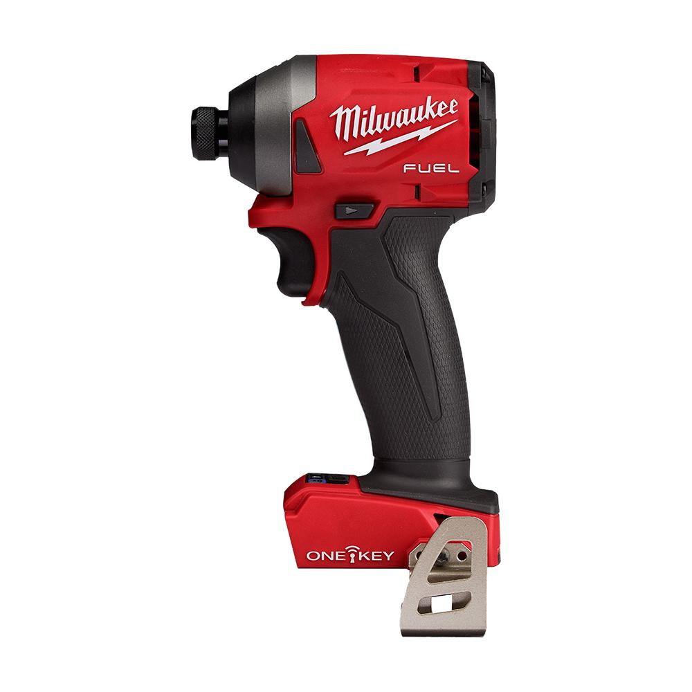M18 FUEL ONE-KEY 18-Volt Lithium-Ion Brushless Cordless 1/4 in. Hex Impact Driver Kit W/ (2) 2.0Ah Batteries, Hard Case - Super Arbor
