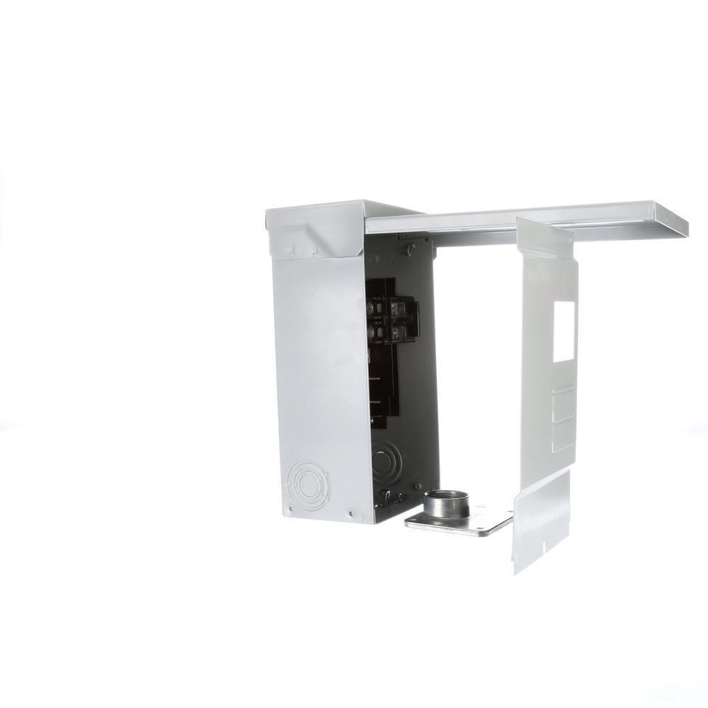 100 Amp 2-Space 4-Circuit Main Breaker Outdoor Rated Trailer Panel - Super Arbor