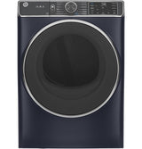 GE 7.8 cu. ft. Smart 240-Volt Sapphire Blue Stackable Electric Vented Dryer with Steam and Sanitize Cycle, ENERGY STAR