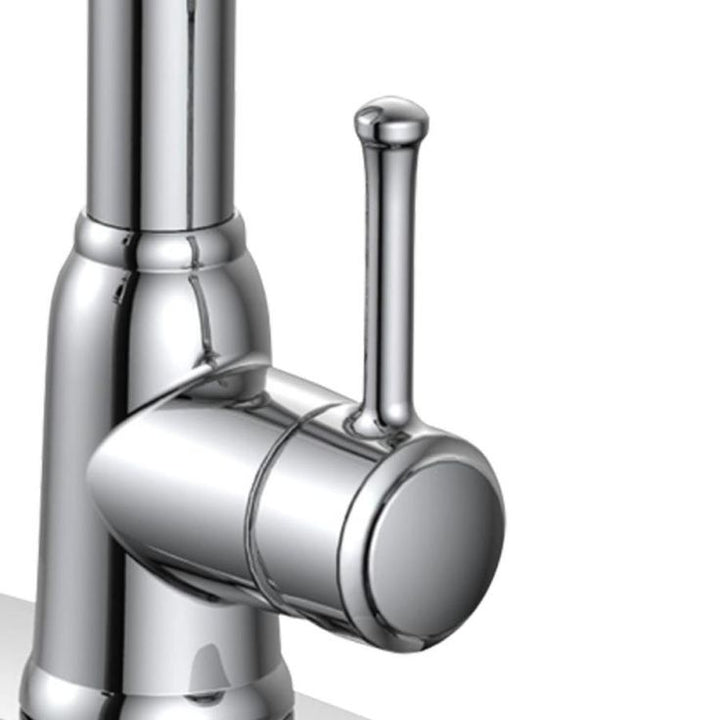 EZ-FLO Metro Chrome 1-Handle Deck-Mount Pull-Down Handle Kitchen Faucet (Deck Plate Included)