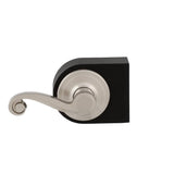 Lido Satin Nickel Left-Handed Dummy Door Lever with Microban Antimicrobial Technology - Super Arbor