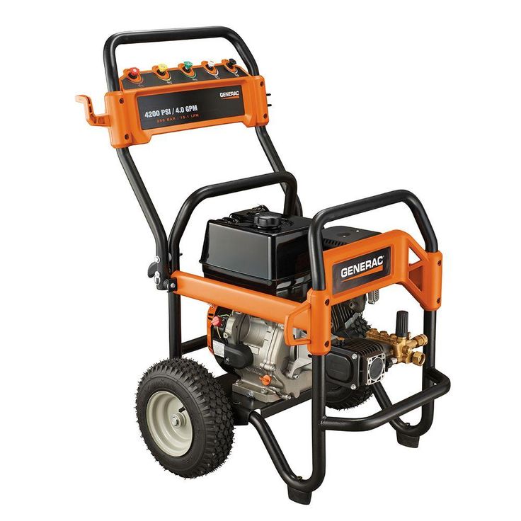 Generac 4,200 PSI 4.0 GPM OHV Engine Triplex Pump Gas Powered Pressure Washer