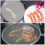 Stainless Steel Mesh Silver Splatter Screen Guards (3-Pack)