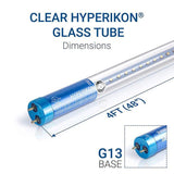 Hyperikon 18-Watt 4 ft. Linear T8 Clear 5000K Single-End Powered Ballast Bypass LED Glass LED Tube Light Bulb (24-Pack)