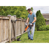 BLACK+DECKER 12 in. 20V MAX Lithium-Ion Cordless 2-in-1 String Grass Trimmer/Lawn Edger with (1) 2.5Ah Battery and Charger Included - Super Arbor