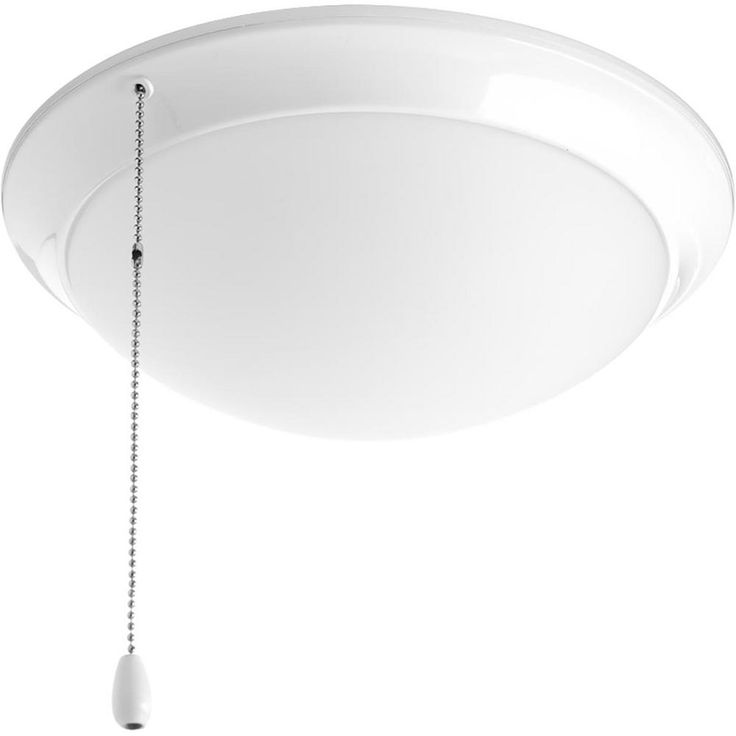 Fan Light Kits Collection 1-Light White Ceiling Fan Light Kit
