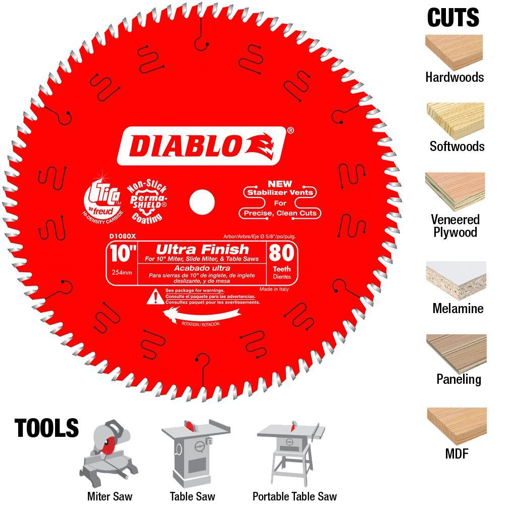 10 in. x 80-Teeth Ultra Finish Saw Blade - Super Arbor