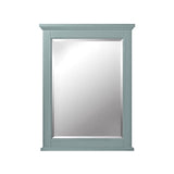 24 in. W x 32 in. H Framed Rectangular  Bathroom Vanity Mirror in seaglass