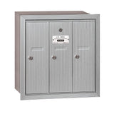 Sandstone Recessed-Mounted USPS Access Vertical Mailbox with 3 Door - Super Arbor
