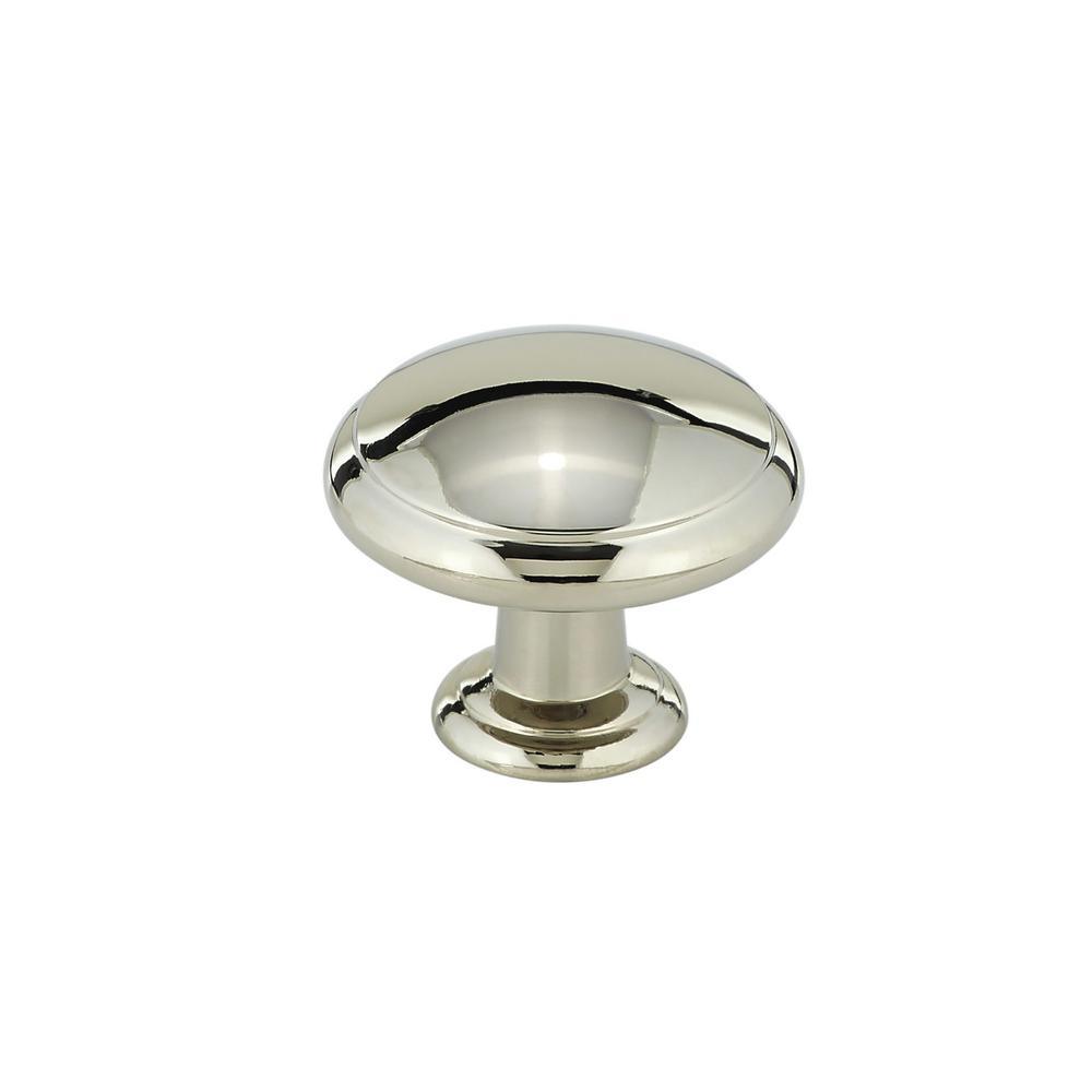 1-3/16 in. Brushed Nickel Classic Knob - Super Arbor
