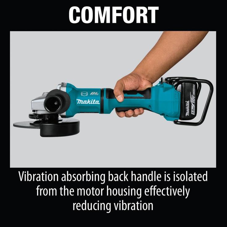 18V X2 LXT (36V) Brushless 7 in. Paddle Switch Cut-Off/Angle Grinder Kit 5.0Ah with bonus Hubbed Grinding Wheel, 10/pk