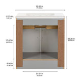 Style Selections Potter 30-in Gray Single Sink Bathroom Vanity with White Cultured Marble Top
