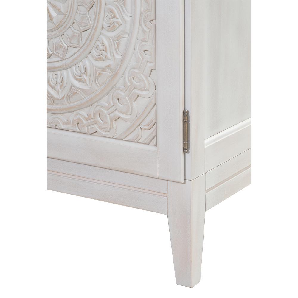 Chennai 25 in. W Linen Cabinet in White Wash - Super Arbor