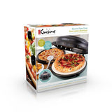 12 in. Black Electric Oven Pizza Maker with Lid
