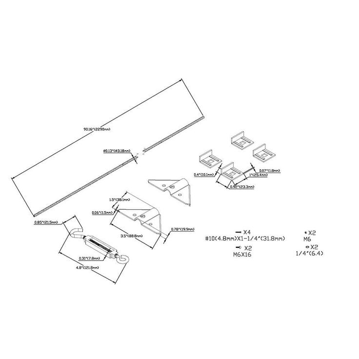 Everbilt Zinc-Plated Anti-Sag Gate Kit