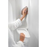 STORE+ 60 in. x 34 in. Single Threshold Center Drain Shower Base with Shower Walls and 12-Piece Accessory Kit in White - Super Arbor