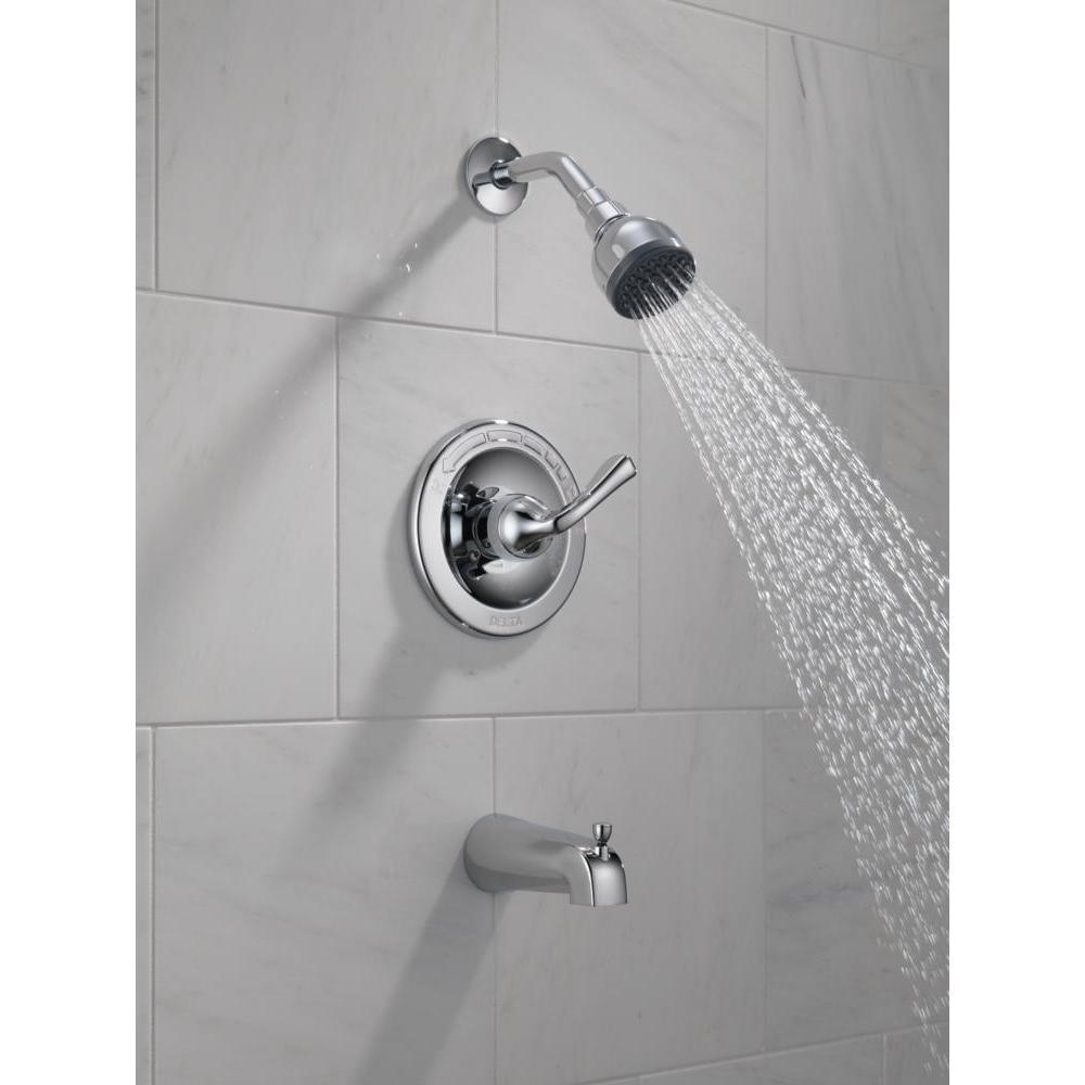 Foundations Single-Handle 1-Spray Tub and Shower Faucet in Chrome (Valve Included) - Super Arbor