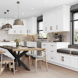 Home Decorators Collection Newport 18 in. W x 24 in. D x 34.5 in. H Assembled Plywood Base Kitchen Cabinet in Pacific White with 2ROT Spice RH