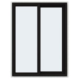 JELD-WEN FiniShield V-4500 35-1/2-in x 47-1/2-in x 3-in Jamb Right-operable Vinyl Black Sliding Window Full Screen Included
